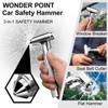 WONDER POINT Premium Car Glass Breaker with Seat Belt Cutter