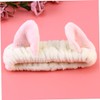 OATIPHO Flannel Cat Ears Headband for Women Winter Makeup Face