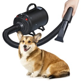SEGAWE Portable Dog Cat Pet Groomming Blow Hair Dryer Quick Draw Hairdryer W/ Heater