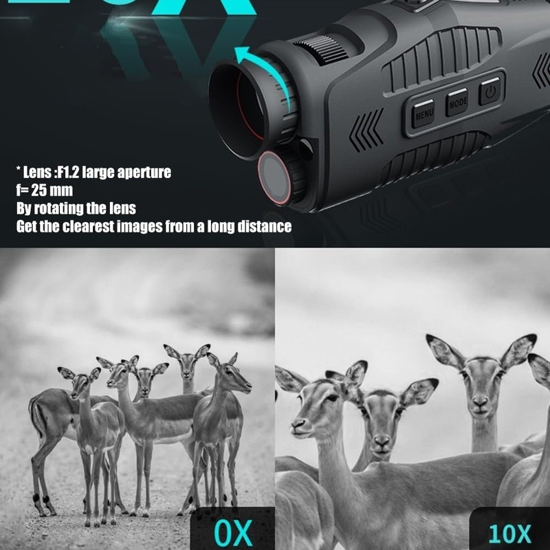 Clear and Detailed for Night Vision with Monocular Infrared for