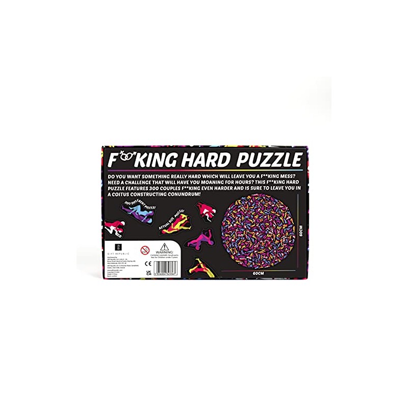 Gift Republic F*cking Hard Puzzle 300 Pieces 60x60cm Round Difficult