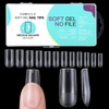 TOMICCA Nail Tips 240 Pieces Full Cover Soft Gel Tips