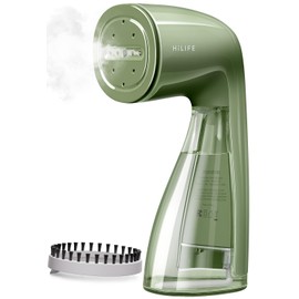 HiLIFE Steamer for Clothes, 1100W Clothes Steamer with Large 300ml Tank, Handheld Clothing Steamer, Fabric Wrinkle Remover, Portable & Compact Travel Size Garment Steamer ONLY FOR 120V (Green)