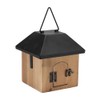 Wooden Birdhouse - 7.75" - Brown and Black