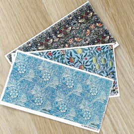 Set of 6 William Morris Light Switch Stickers - Vintage Designs Including Strawberry Thief, Marigold, Pomegranate - Easy Application and Durable Quality (Supersaver Bundle)