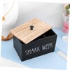 ULTECHNOVO Tampon Organizer Wood Storage Box Feminine Product Holder with