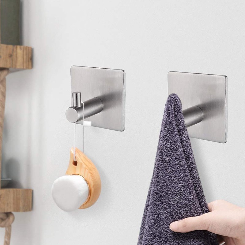 Ibergrif MK34251A - Ganci autoadesivi resistenti, per bagno o cucina,