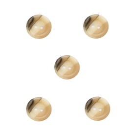 Trucraft - 15mm Aran Ring Edge - Two Hole Buttons - Cream - Pack of 5 - for Knitting Sewing Craft
