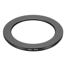 PATIKIL Step Down Ring Adapter 72mm to 55mm, Filter Step-down Rings Camera Lens Filters Metal Ring Digital for ND IR DSLR Lenses, Black