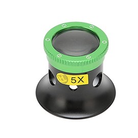 Watchmaker Loupe, Sapphire Aluminium Alloy Jewelers Loupe High Hardness 5X Magnifying Eye Loupe Wide Application Jewelry Magnifier for Gems Jewelry Stamps