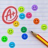 900 Colourful Mini Smiling Faces Dots 10mm Glossy Spot Stickers