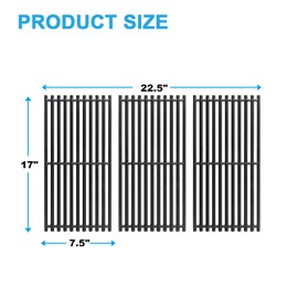 Grill Grates for Charbroil Commercial Tru Infrared 3 Burner 463242516 463242515 466242515 466242615 463243016 463367516 463367016 G466-0025-W1A 466242516 466242616 463342620 463346017 Cast Iron Grids