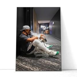 Philadelphia Football Super Bowl LIX Champions Poster, Jalen Hurts MVP Poster HSSEA5 - Size: 24x36in