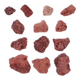 BESPORTBLE Aquarium Red Stone: 500g Fish Tank Volcanic Stones for Marine and Freshwater Aquariums, Red Volcanic Rock