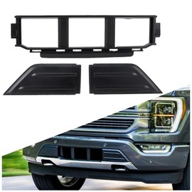 HAKA TOUGH Front Bumper Trim Center Cover Kit for Ford F150 2021-2023,for f150 Front Bumper Plastic Front Bumper Grille & Front Bumper Guards Pads End Caps Cover .(3PCS)