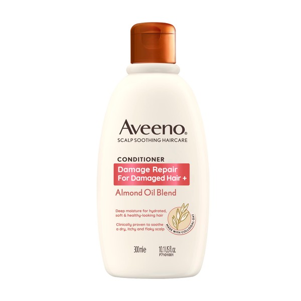 Aveeno Haircare Damage Repair Almond Oil Conditioner for Damaged Hair 300 ml