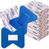 200 Pcs Blue Bandage Food Service Fingertip Waterproof Adhesive Bandages