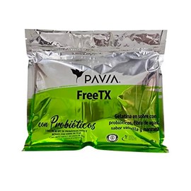 PAVIA Probióticos vivos FreeTX adicionados con fibra┃Prebióticos y Antioxidantes | Mejora la digestión┃Sabor Manzana Verde | Bolsa con 30 sobres