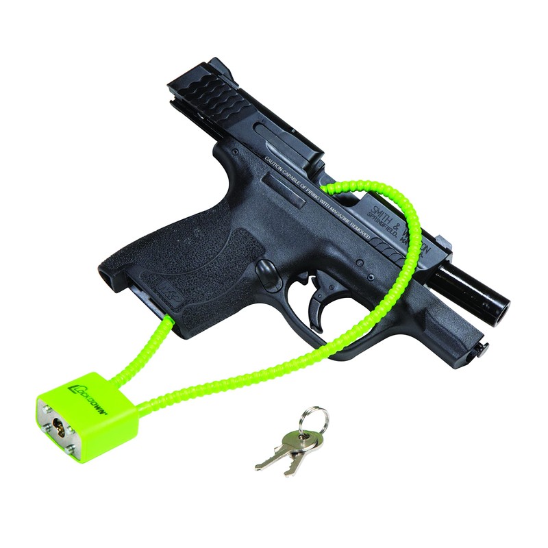 Lockdown 15 Inch Cable Gun Lock with Non-Marring, California DOJ