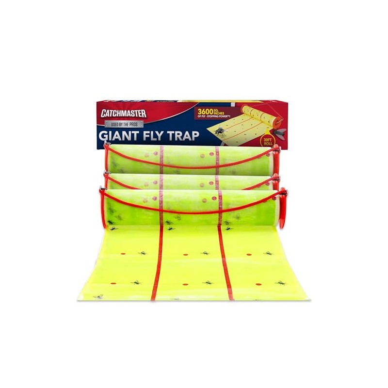 Catchmaster Giant Fly Glue Trap - 3-Pack Indoor & Outdoor