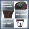 INFINAUTO Black Universal 6 Speed Car Gear Shift Knob PU