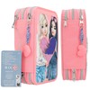 Depesche TOPModel 12950 Filled 3-Compartment Pencil Case in Pink, with