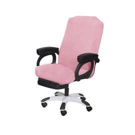 SARAFLORA Office Chair Covers- Medium, Pink- Removable Computer Chair Cover for Office Chair with Zipper for Universal RotatingChair Desk Chairs Cover Seat Washable Protector for Pets
