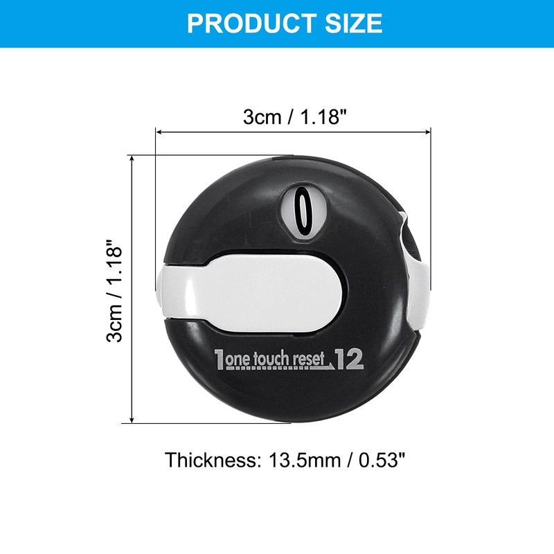 PATIKIL Golf Score Counter, Mini Golf Shot Stroke Attachment Counter