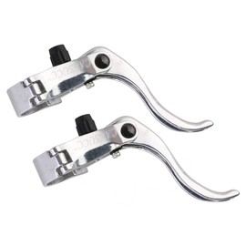 ULTECHNOVO Bicycle Brake Levers 24mm,Bike Fixed Gear Brake Handle Professional Bicycle Parts and Accessories Fit for Road&Mountain Bike,BMX(Silver)