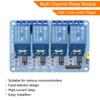sourcing map 2 Pcs DC 5V 4 Channel Relay Module