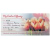Easter Offering/Tithe Envelopes - Beautiful Pink Tulip Design, Name, Date,