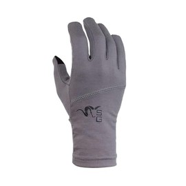 Stone Glacier Chinook Merino Gloves, Granite Grey, Large, Ultralight Merino6 Fabric, Touchscreen Compatible, Silicone Grip, Pull Loops (80001-GG-L)