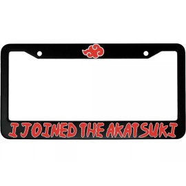 BLVD I Joined The Akatsuki Anime Aluminum Car License Plate Frame