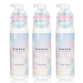 Femfem Whip Body Wash, 6.8 fl oz (200 ml), Set of 3, Feminine Delicate Zone, Soap, Vio, Dark Heads, Soap, Moisturizing, Deodorizing