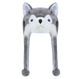 MK MATT KEELY Plush Cute Animal Hat Super Soft Hat with Ear Flaps Funny Warm Cozy Fleece Hat for Kids & Teens Christmas Party Cosplay Hat