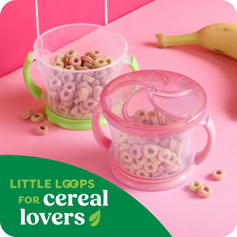 Kashi Breakfast Cereal, Whole Grain, Vegan, Strawberry Banana Smoothie Loops,