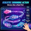 Swimming Robot Fish Water Activated LED Light Up Automatic Interactive