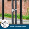 Tandefio 2 Pcs Chain Link Fence Butterfly Gate Latches Galvanized