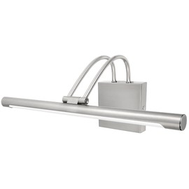 Maxxima 17 in. LED Picture Light w/Brushed Nickel Finish, 1000 Lumens, 3000K Warm White, Hardwired Integrated LED Display Wall Light