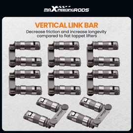 maXpeedingrods Hydraulic Roller Valve Lifters for Ford Small Block SBF 302 221 255 260 289 | 351W 351C 351M 400M Hydraulic Roller Cam Kit