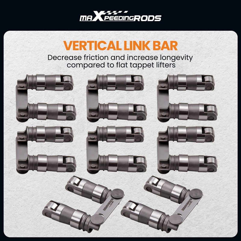 maXpeedingrods Hydraulic Roller Valve Lifters for Ford Small Block SBF