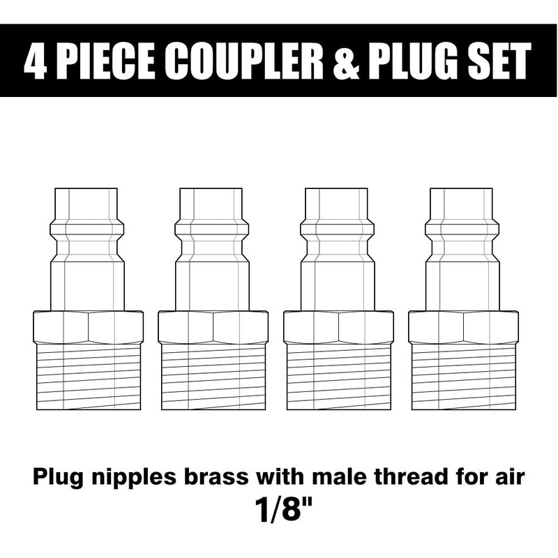 Compressed Air Coupling 1/8 AG Coupling Compressed Air Coupling 1/8