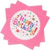 100 PCS Happy Birthday Paper Napkins, 13 x 13 Inches