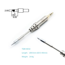 TS80 BC02 Metal Soldering Iron Tips TS80P Mini Intelligent Soldering Iron Head Accessories