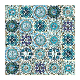 25Pcs Peel and Stick Backsplash for Tile Stickers, 4"x4" Premium Self Adhesive Removable Waterproof for Walls Stickers, Vinyl Wall Tile Stickers for Kitchen, Bathroom, Stairs, Cupboard