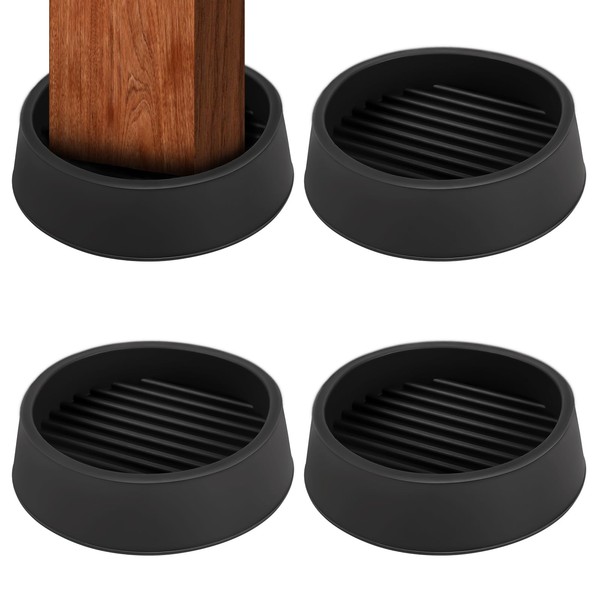 Rubber Castor Cups 2 IN, 4 PCS Carpet Protector Cups,