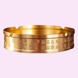 Retro Brass Ashtray for Home, Karaoke, and Commercial Use Office 2ea