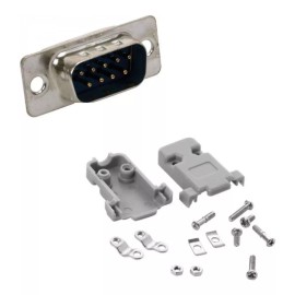 OEM Paquete 5 Piezas Conector Db9 Macho Para Soldar Con Cubierta