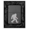 Lighter in Black Silk Lined Gift Box Bigfoot Sasquatch (Black)
