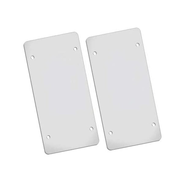 myKimono Flat Clear License Plate Cover 2 Pack of Heavy